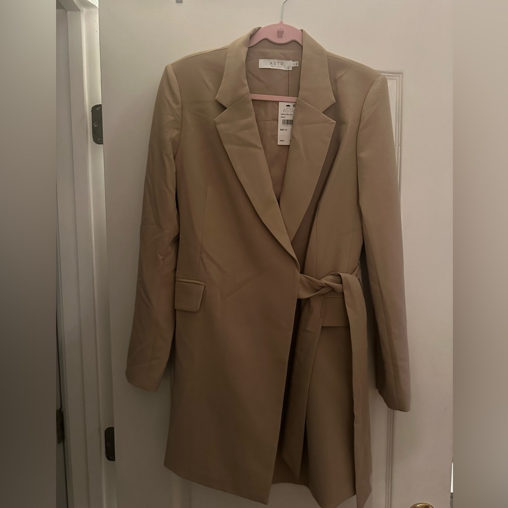 NWT| ASTR THE LABEL TAN BLAZER DRESS